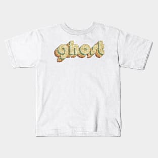 Ghost // Vintage Rainbow Typography Style // 70s Kids T-Shirt